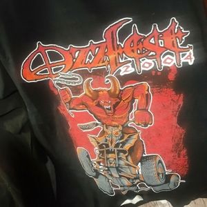 Vintage Black, 2004 Ozzfest Concert T-Shirt Size Large PRICE-$50